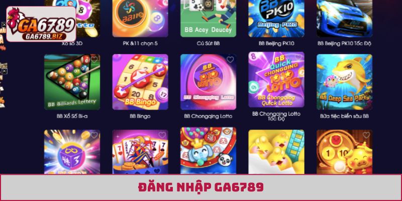 đăng nhập GA6789