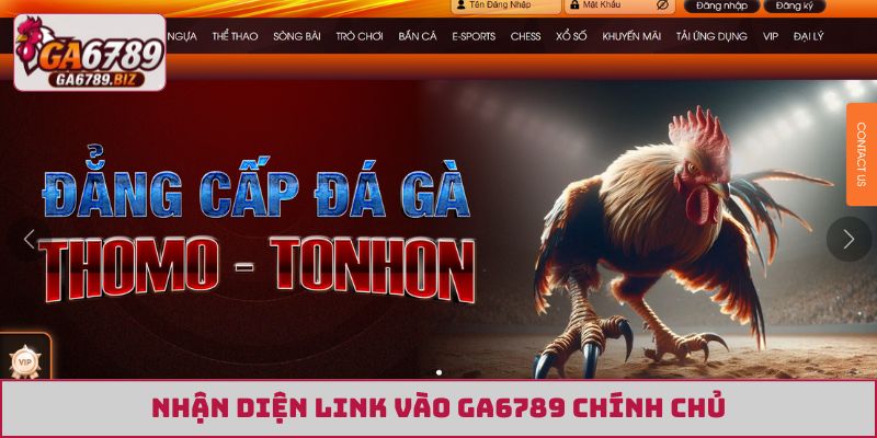 Nhận diện link vào GA6789 chính chủ