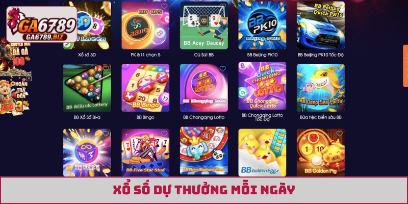 Xổ số dự thưởng mỗi ngày